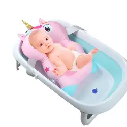 Детская стойка для душа Товары для новорожденных Ванна противоскользящая Подушка Карманный Детская ванна с сеткой Карманный коврик для