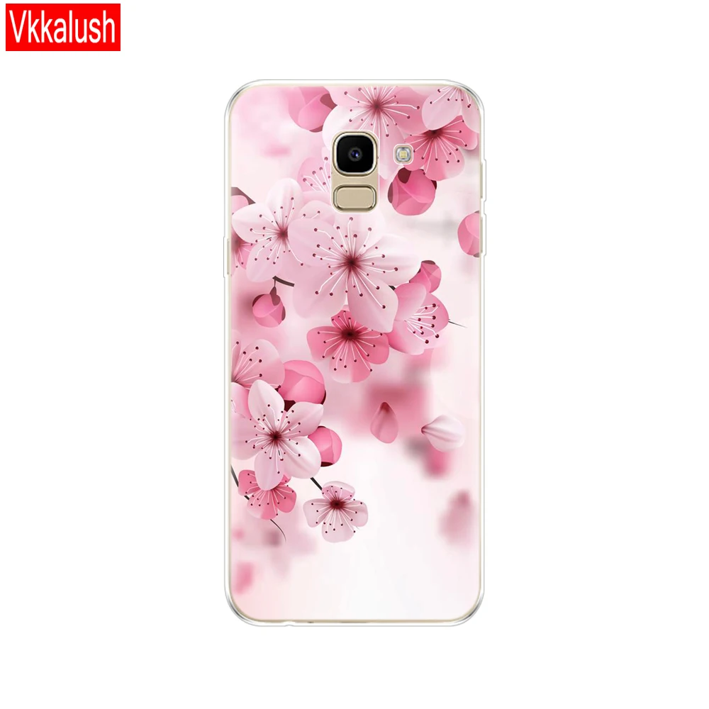 Для samsung J6 чехол ЕС J600 J600F SM-J600F Мягкий чехол из ТПУ с узором для samsung Galaxy J6Plus J6+ J 6 Plus J610 J610F кремния - Цвет: 80050