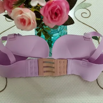 

High Quality Stainless Steel Silk Ribbon 3 Rows 3/4 Hooks Bra Extender Elastic Fish Microfiber Style Bra Adjustable Buckles W2