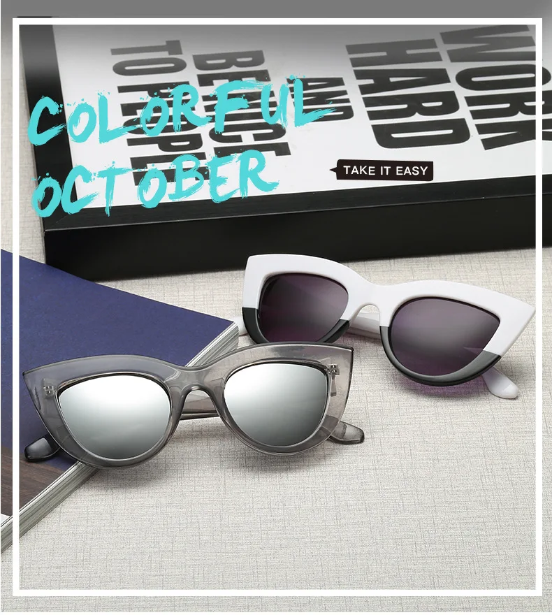 JackJad модные женские стильные градиентные солнцезащитные очки кошачий глаз, женские сексуальные брендовые дизайнерские солнцезащитные очки Oculos De Sol Feminino S17066