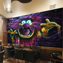 Beibehang 3D обои на заказ фото обои настенные наклейки ручная роспись граффити креативный фон стены papel де parede