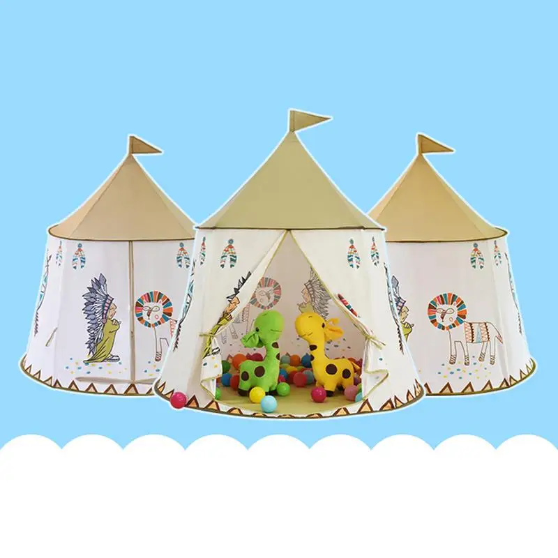 

Little Lion Baby Game Tent For Children Ink House Inside Baby Toys Home Little Indian Boys And Girls Princess House