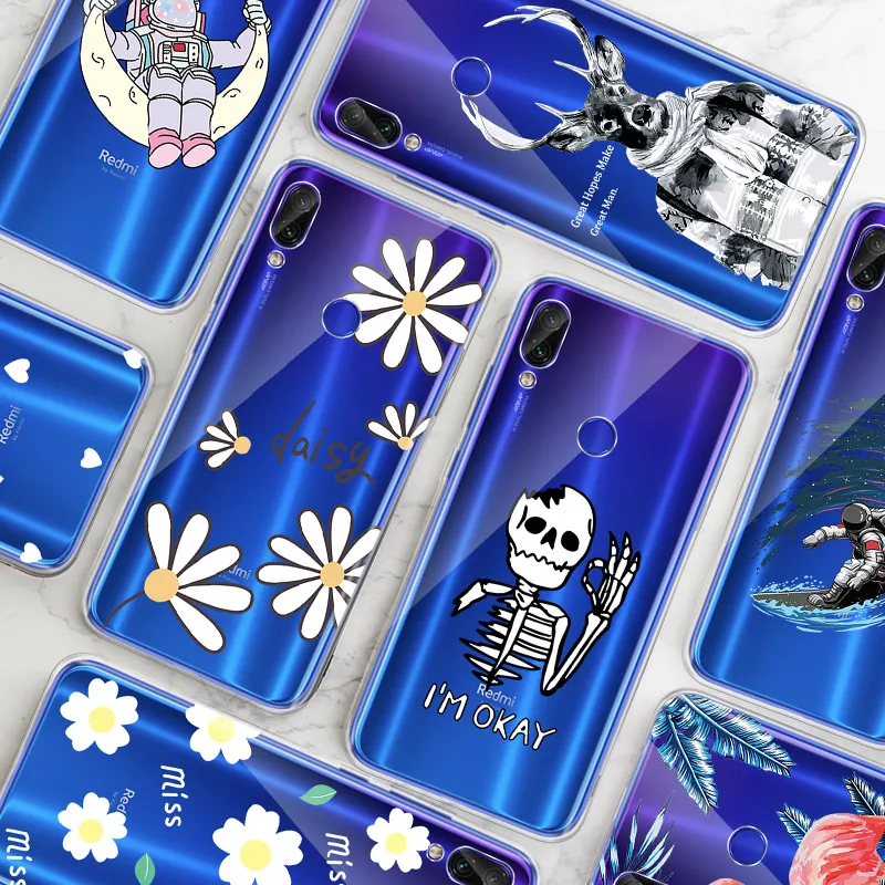 

CASPTM Silicon Pattern Case For Xiaomi mi9 Se Mi8 Pocophone F1 For Redmi Note 7 6 Pro Note 5 pro 6 6A Case Protective TPU Cover