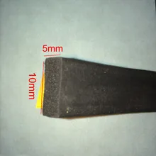 5 м x 10 мм x 5 мм epdm Резиновый пенопласт изоляция окна самоклеющийся клейкий герметик прокладка уплотнитель