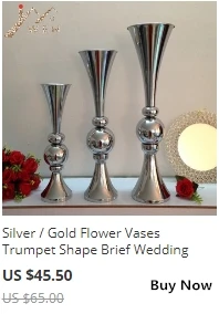 Золотой/белый цветок ваза подсвечники свадебный стол дорога ведущий события вечерние центральный стеллаж украшение дома 10 шт./партия