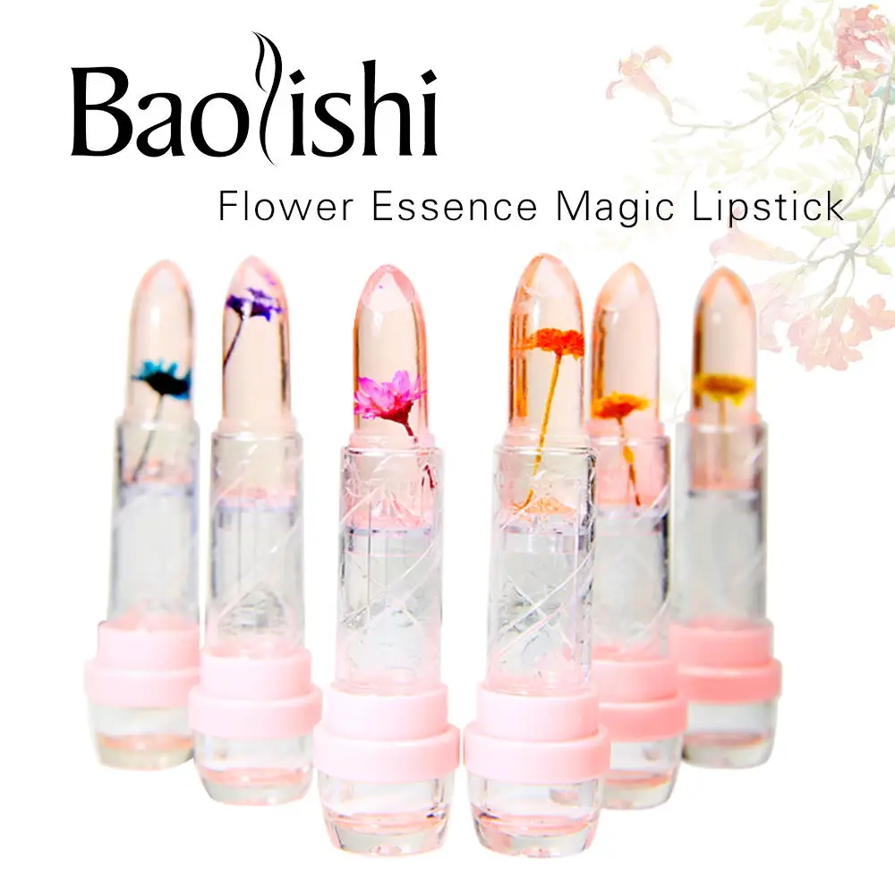 baolishi flower lipstick jelly lipstick crystal lip balm Plants fruit