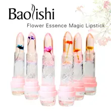 baolishi flower lipstick jelly lipstick crystal lip balm Plants fruit essence lip gloss tint beauty brand