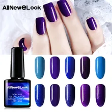 Allnewelook Гель-лак для ногтей 8 мл гель УФ Bluesky замочить от черного флакона 120 цветов