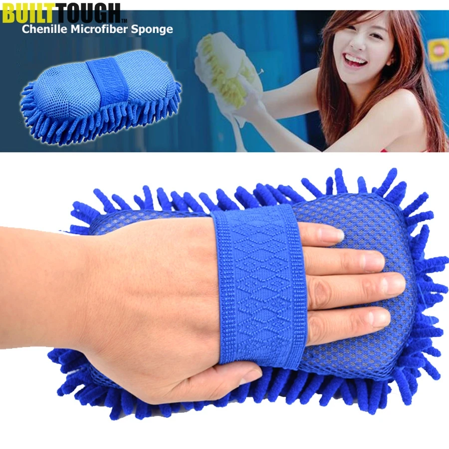 

Car Care Wash Sponge Wash Glove Pad Chenille Foam Washer Towel Duster For Cleaning Detailing Waxing Brush For Ford Focus Kia Rio
