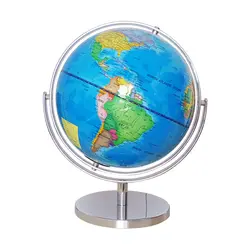 25 см металлическая база ABS географический мир политические глобусы географические карты модель для география и история преподавания