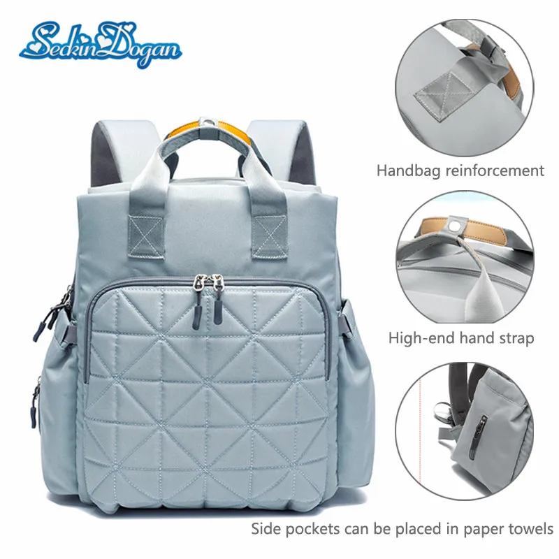 

SeckinDogan Baby Diaper Bag High Quality Mummy Maternity Nappy Bag Oxford Cloth Waterproof Diaper Bag Backpack Travel Baby Bags
