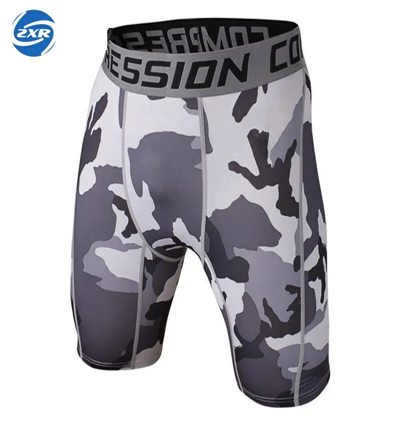 

New Running Sport Mens Basketball Tight Compression Camo Shorts Gym Fitness Clothing Training Wicking Short Pants Homme Men