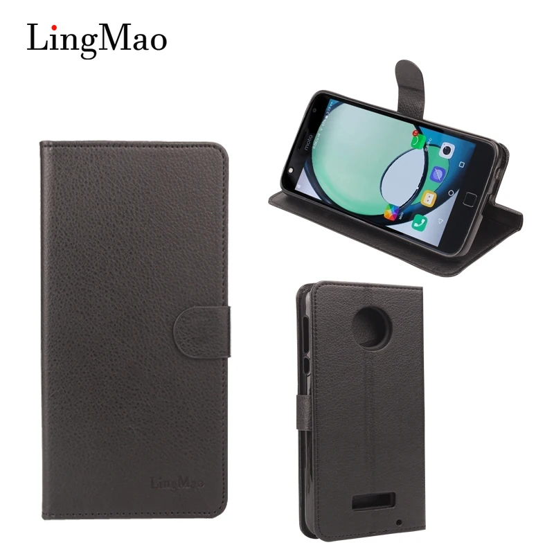 

for Moto Z Play Case Cover Leather Litchi Grain Flip Luxury Card Slot Wallet Phone Bag Case for Moto Z Play