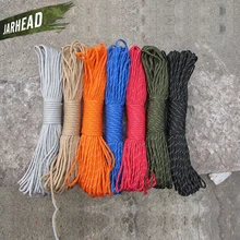 Наружное оборудование, отражающее свет десантника веревка для палатки, привязанная спасательная тяга в комплекте, 4 мм Edc Скалолазание веревки 31 м