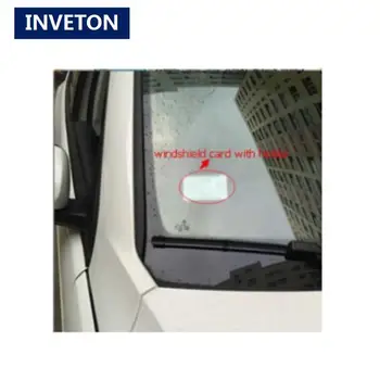 

Rfid uhf windshield vehicle tag sticker work with high gain reader antenna integrative for parking lots management