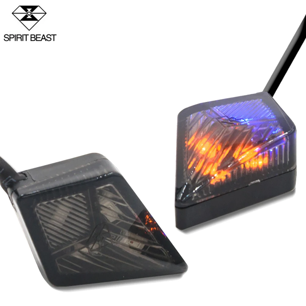 

SPIRIT BEAST Motorcycle Steering Light Directional Scooter Refitting Accessories LED Assist Lamp Moto Turn Signals Motorcycles