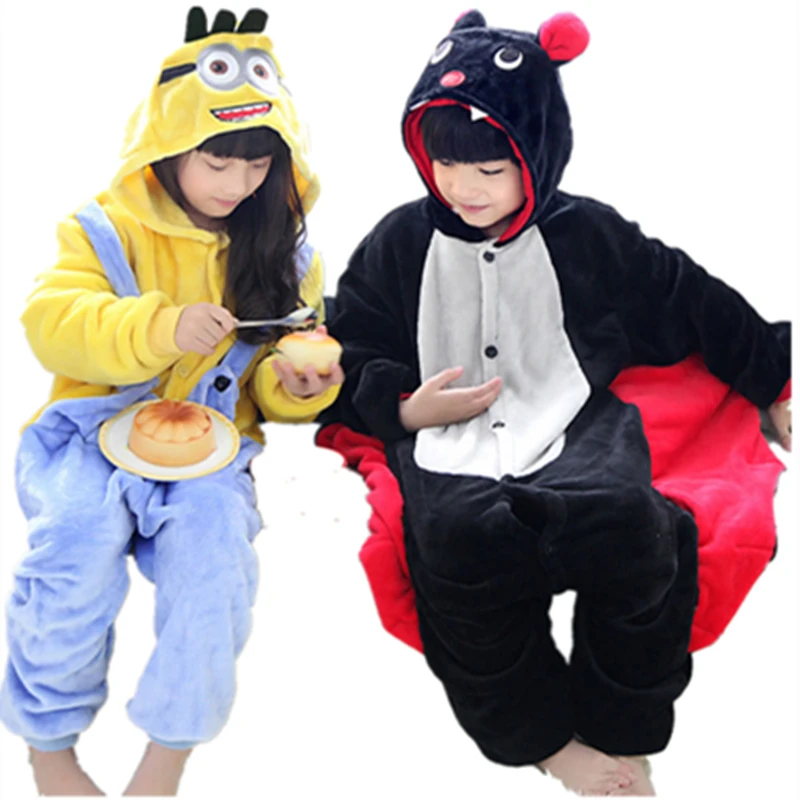 Комбинезон детский летучая мышь с рисунками животных|onesie kids|cosplay costumebat onesie |