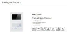 Free Shipping DAHUA Analog Indoor Monitor Color video audio intercom without Logo VTH1200DS