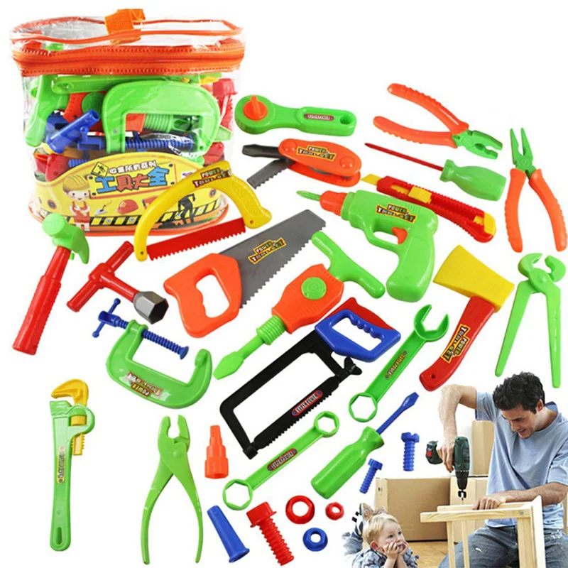 32 pcs Baby Educational Toys Tool Kit Children Play House Classic