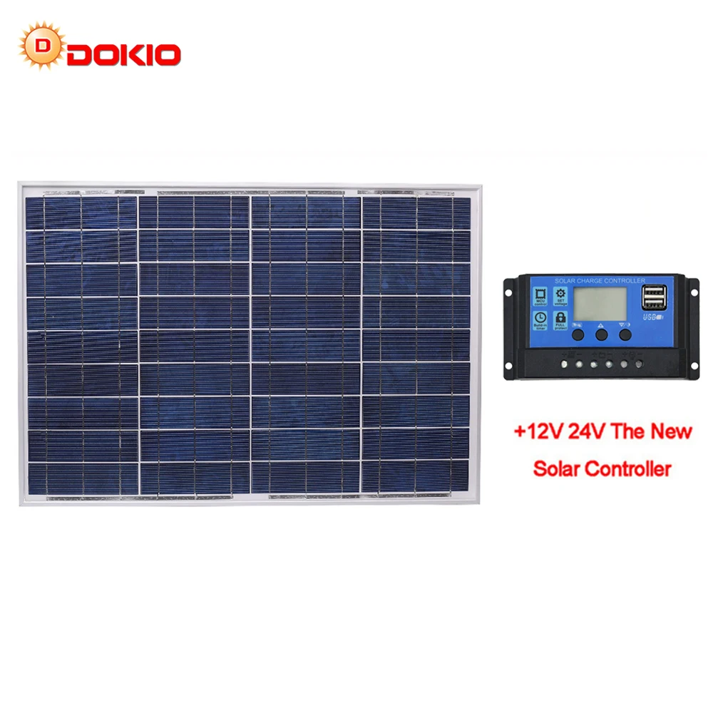 DOKIO-18V-40W-Polycrystalline-Solar-Panel-460-660-25mm-Silicon-Power-Painel-Top-Quality-Solar-Battery
