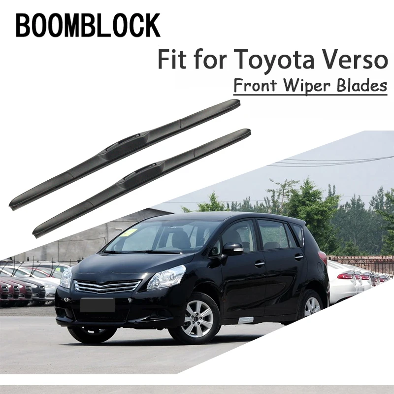 BOOMBLOCK 2 шт. высококачественные дворники лобового стекла лезвия для Toyota Verso 2013 2012 2011 2010 2009-2002 аксессуары