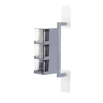

1Pc Seamless Rotating Seasoning Box Condiment Storage Bins Spices Box Wall Hanging Rotating Kitchen Accessories