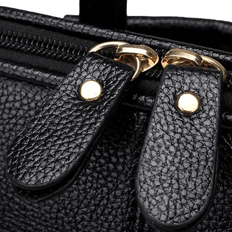Women Backpack PU Leather Black Female Shoulder Bags Small Ladies Handbags Designer Fashion Girls School Backpack Rucksack BP0185 (13)