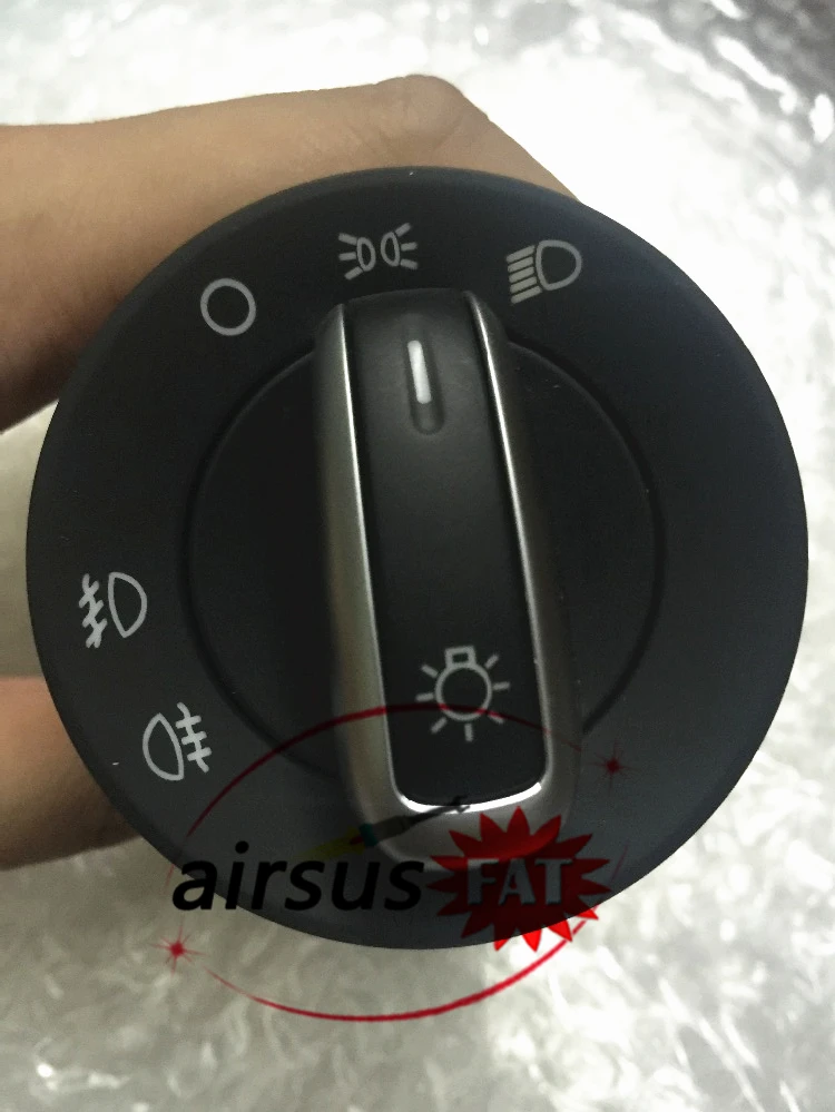 FW chrome headlight fog light width lamp switch control fit vw jetta