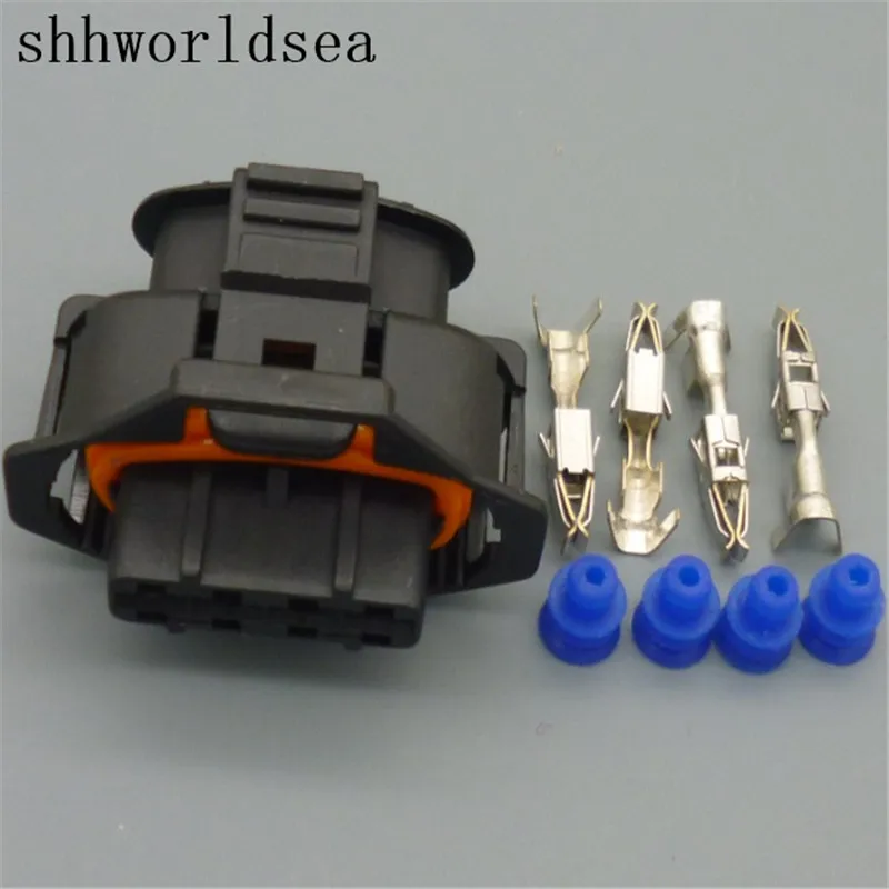 

shhworldsea 5/30/100sets 3.5mm 4-way sealed Plug Connector for For Ford Falcon Territory BA BF FG 4.0L Turbo MPS / MAP Sensor