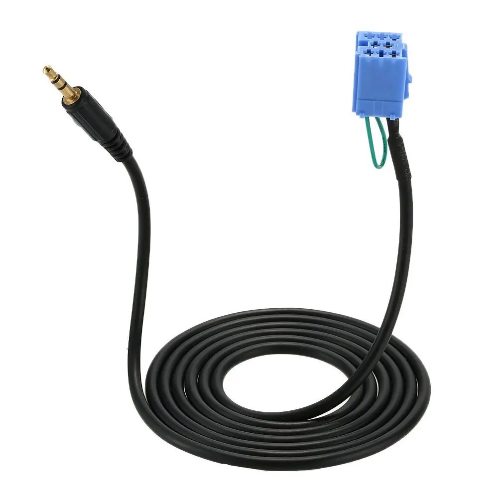 Car AUX Input 3.5mm Audio Adapter Cable MP3 iPod Mobile Phones For Benz Smart 450 (8)