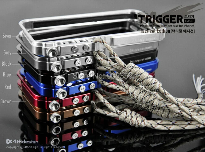 

Trigger metal bumper for iphone 5 5s se M2 4th design premium aluminum bumper case tactical edition+Retail Package,Free shipping