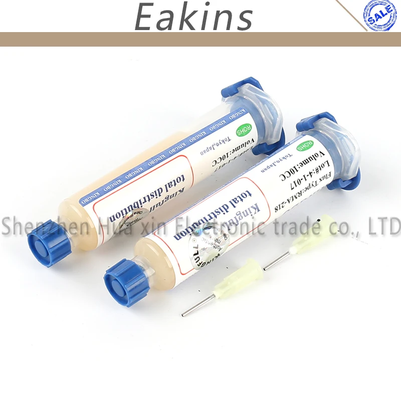 2/шт KINGBO RMA-218 No-Clean BGA Reballing Припой Шаровой ремонт припой Паяльная флюсовая паста 10CC - изображение