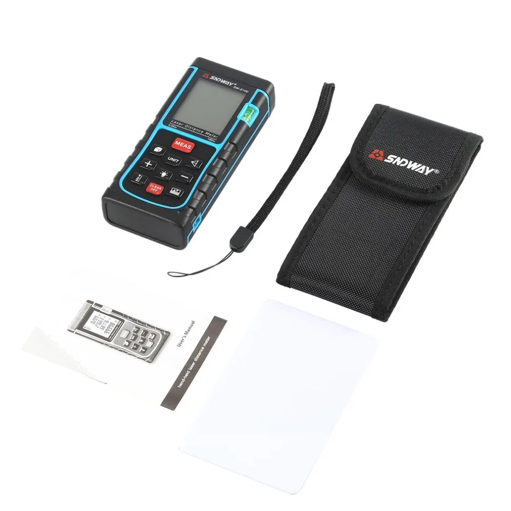 

SNDWAY SW-E100 laser distance meter 100M rangefinder trena laser range finder build measure device ruler