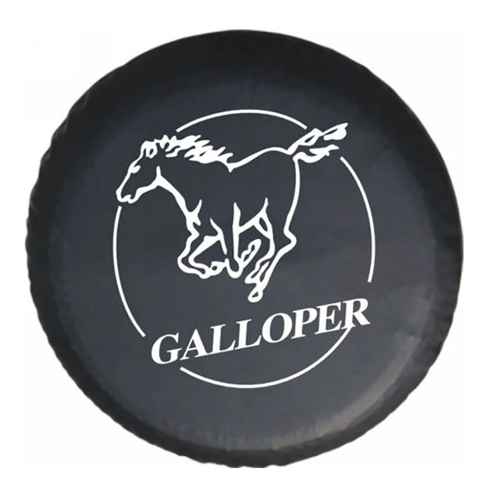 

14" 15" 16" 17" Inch Heavy-Duty PVC Leather Spare Tire Cover Case Protector Bag Pouch For Hyundai Galloper