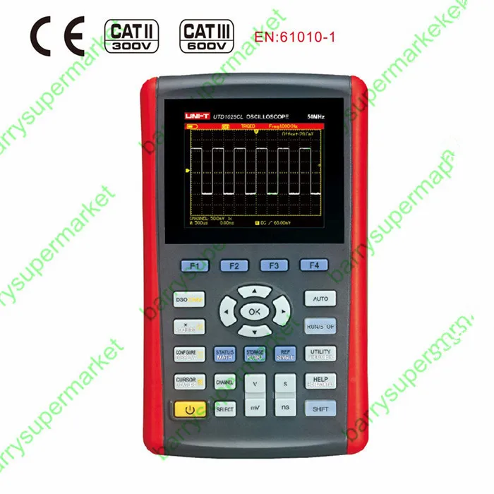 

Portable UNI-T 1CH 3.5" LCD UTD1025CL 25MHz UTD1050CL 50MHz 200MS/s Digital Handheld Oscilloscope & Host Warranty 2 years