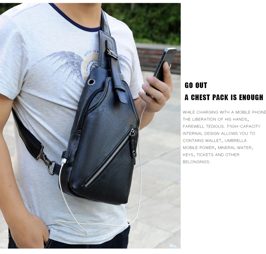 Usb rechargeable chest bag (9)