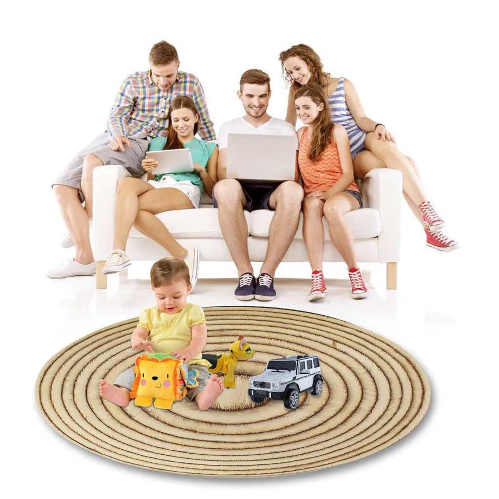 Ковер с принтом в виде кольца дерева, креативное одеяло, ковер для гостиной/спальни, противоскользящий мягкий ковер 180 см, 152 см, 122 см, современный ковер