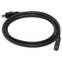 1.5m Mini USB B 5pin Male To Female Extension Cable Cord Adapter Black leory 30cm usb 2 0 a male to mini usb b 5pin male data cable cord adapter converter power cable charger for arduino camera
