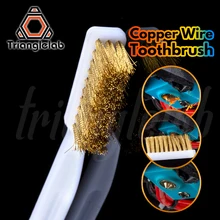 Trianglelab медная проволочная зубная щетка медная щетка ручка 3d печать er насадка для чистки горячей кровати Чистка 3d печать Чистка