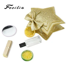 Fecilia Милая пентаграмма мини Блестки через плечо с одной лямкой сумка с металлической цепочкой для детей подарок для девочек бумажный кошелек