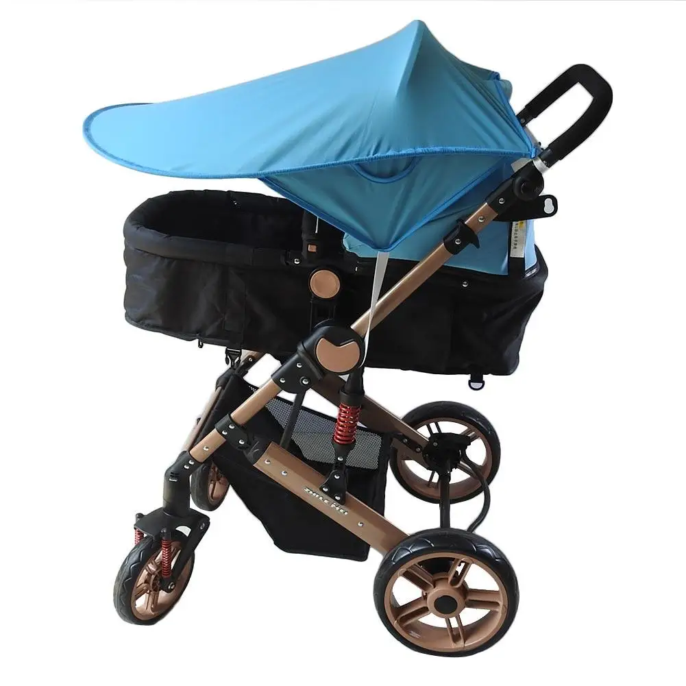 Couverture de poussette anti-vent pour bébé | Protection solaire, parapluie pliant, abri pour auvent avec poche, accessoires universels
