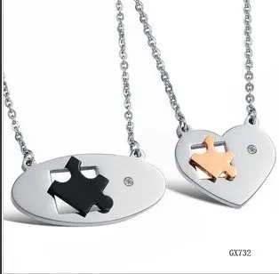Newest And Delicate Design Pendants 316L Stainless Steel Lovers' Free Shipping 1Pair/lot | Украшения и аксессуары