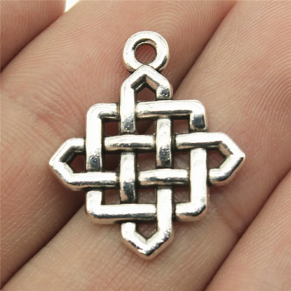 Buy WYSIWYG 8pcs 25x21mm Lucky Chinese Knot Charm