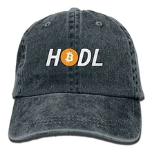 Бейсболка для мужчин и женщин HODL Bitcoin Женская хлопковая Регулируемая джинсовая кепка шляпа