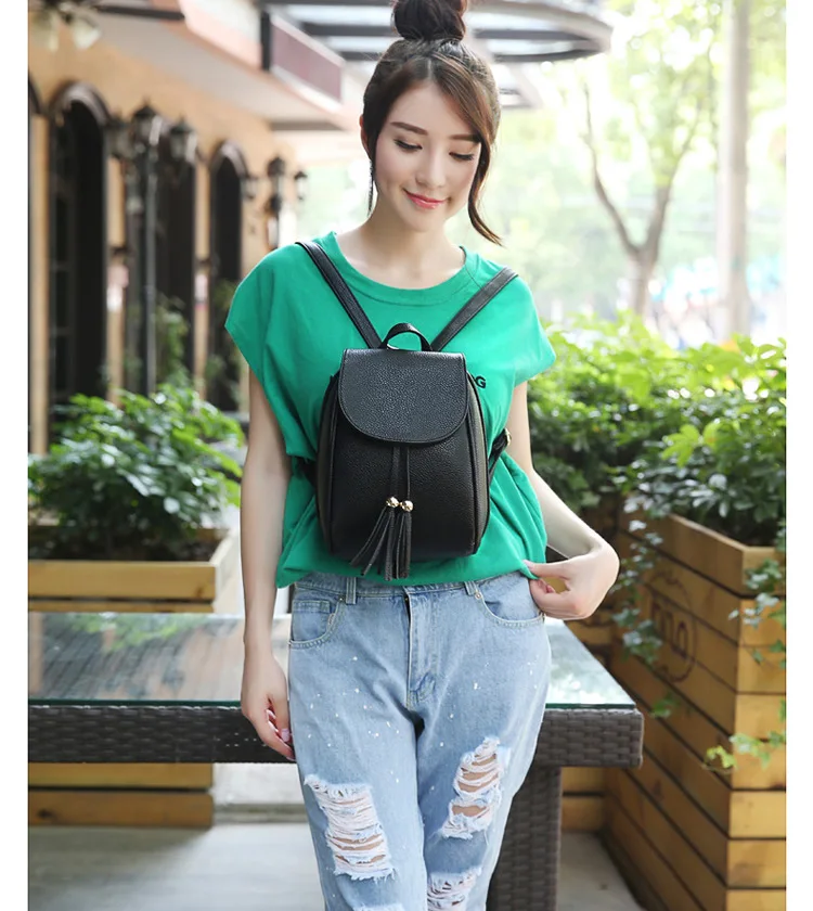 women leather backpack  (6)