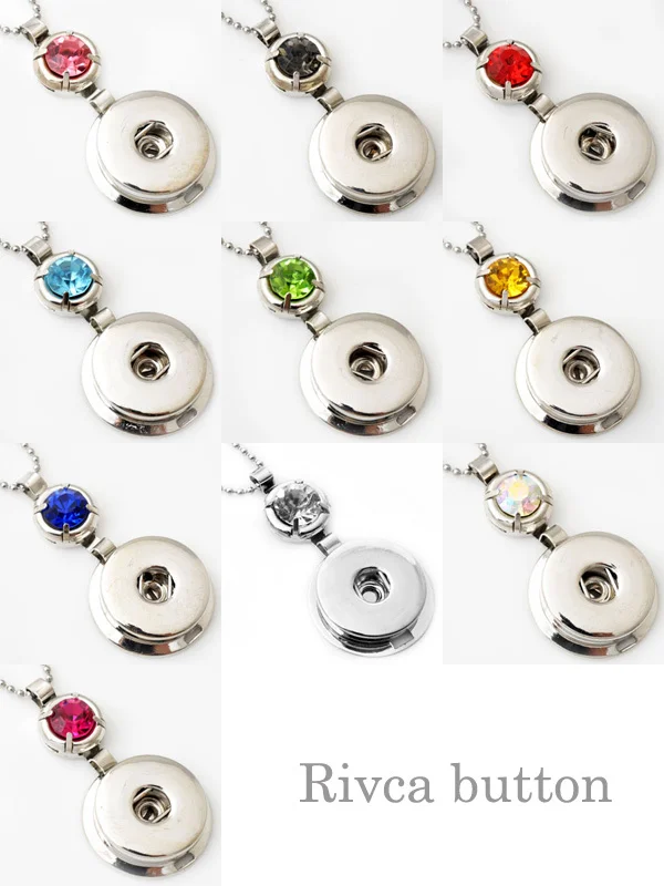 

G00092 without china snap button metal necklace pendant fit 18mm button