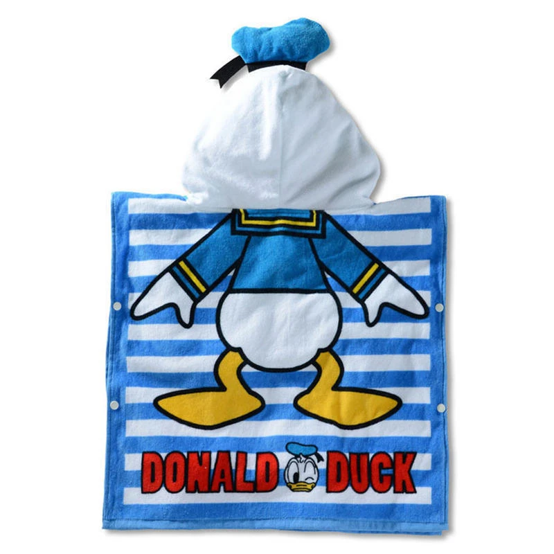 Детское банное полотенце с капюшоном, детский дышащий хлопковый марлевый плащ, пляжное полотенце, Микки и Минни, мультяшное полотенце для мальчиков и девочек, подарки