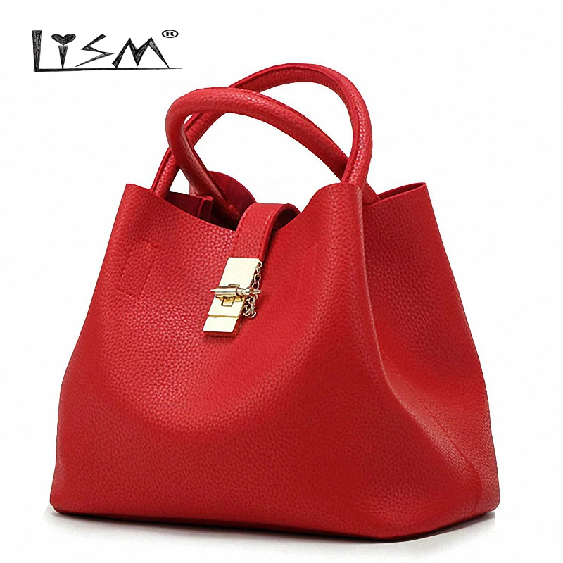 

2018 Vintage Women's Handbags Famous Fashion Brand Candy Shoulder Bags Ladies Totes Simple Trapeze Women Messenger Bag