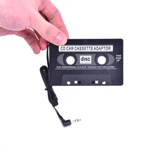 Высокое качество черный Универсальный Автомобильный кассета автомобильный аудио Кассетный адаптер для MP3 CD DVD плеер