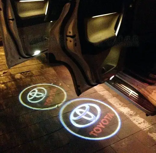 2x Umbrella Logo Door LED Laser Projector Shadow Light For Toyota Camry Crown 